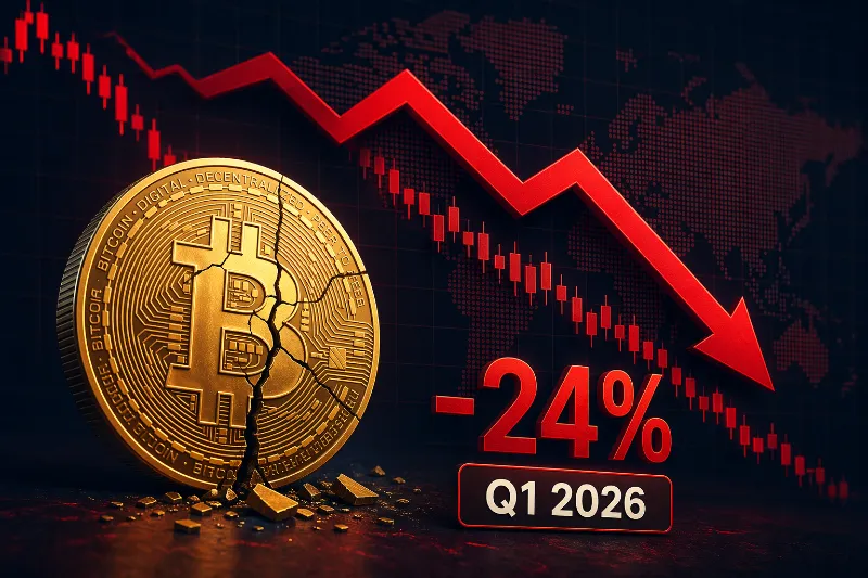 Bitcoin ghi nhận quý 1 tệ nhất kể từ 2018, giảm 24%