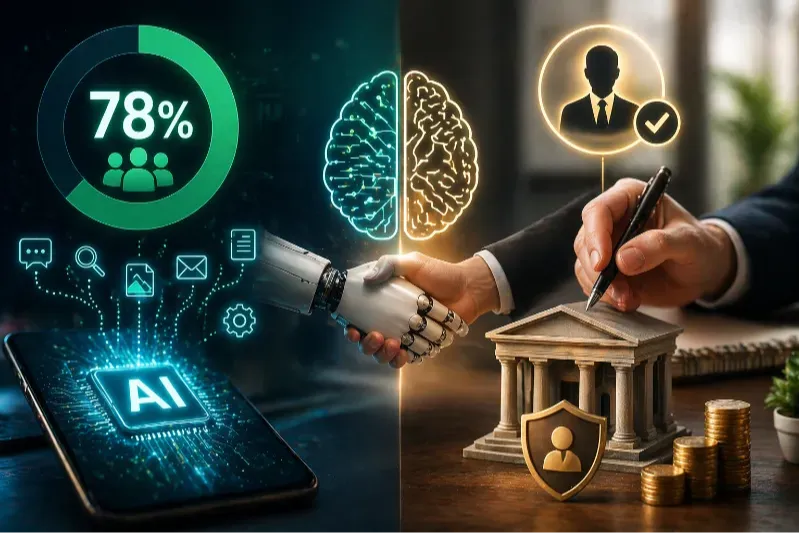 Gần 80% người Mỹ sử dụng công cụ AI nhưng vẫn muốn con người đưa ra quyết định tài chính