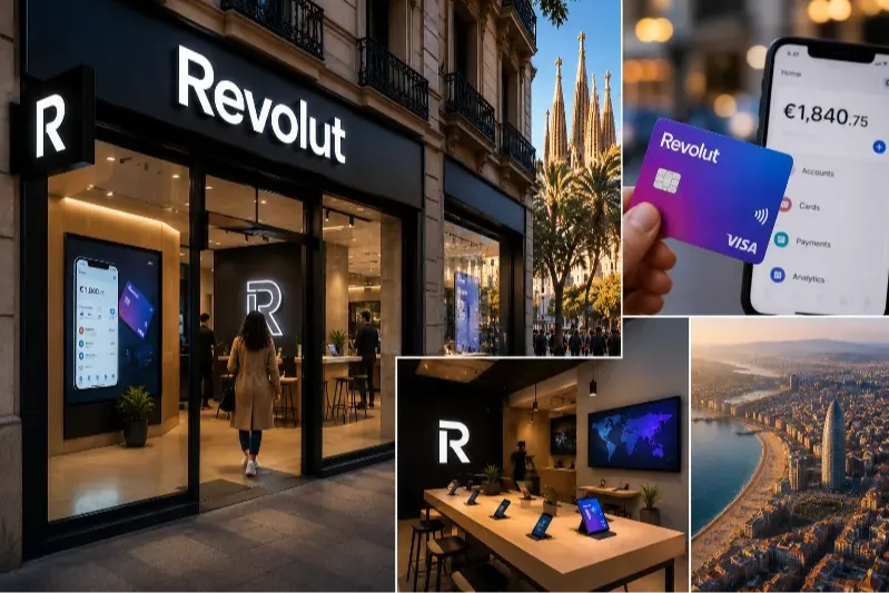 Revolut chuẩn bị mở cửa hàng vật lý đầu tiên tại Barcelona