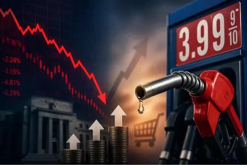 Tâm lý người tiêu dùng giảm 6% do chứng khoán đi xuống và giá xăng tăng