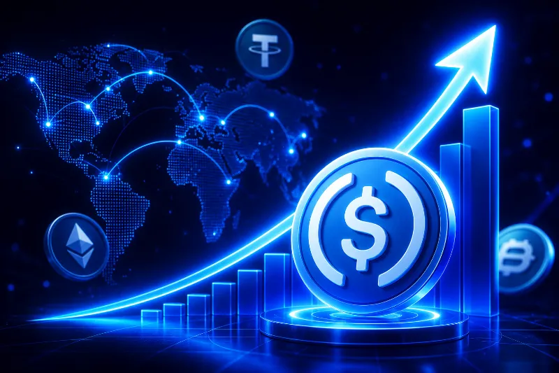 Thị trường lên xuống thất thường. Stablecoin thì chỉ đi lên.